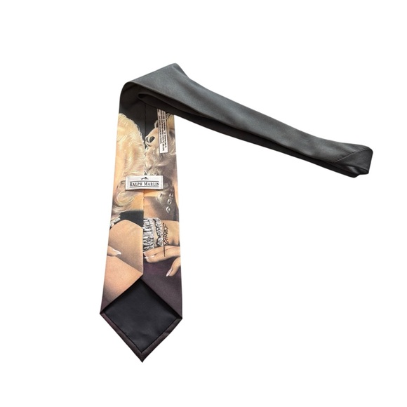 *Men’s Vintage Ralph Marlin Marilyn Monroe Signature Neck Tie 1996 Polyester. - Picture 4 of 8